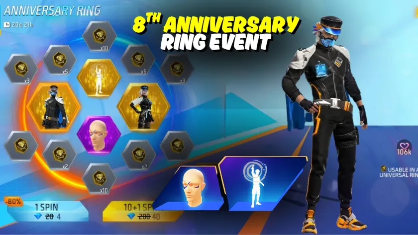 Free Fire Anniversary Ring Event 2025: अब शुरू हो चुकी है Reward की बरसात, Infinity Bundles और धांसू रिवॉर्ड्स जीतने का मौका